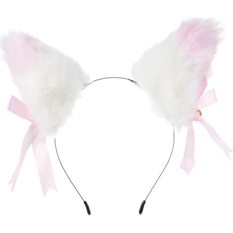 Pinza para el cabello con orejas de zorro, suave y esponjosa (diadema suave). (1/5)