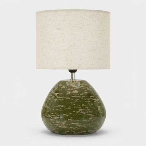 Moderne Tischlampe aus Keramik Halo - Dunkel Grün (1/5)