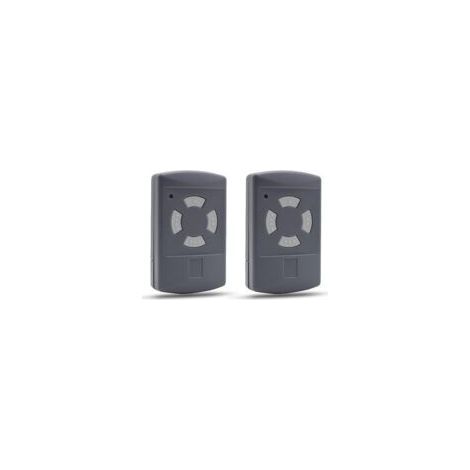 Télécommande Compatible pour Porte de Garage HORMANN 40,685MHz HSE2 HSM4 HSM2 HSE4 HS2 HS4 Bouton Gris (Lot de 2) (1/4)