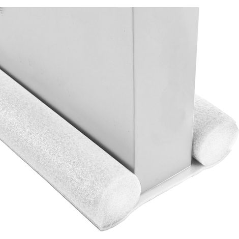 3er-Set weiße Zugluftstopper für Türen, 95 cm – doppelseitige Türbodendichtung, zuschneidbar und verbesserter Zugluftschutz