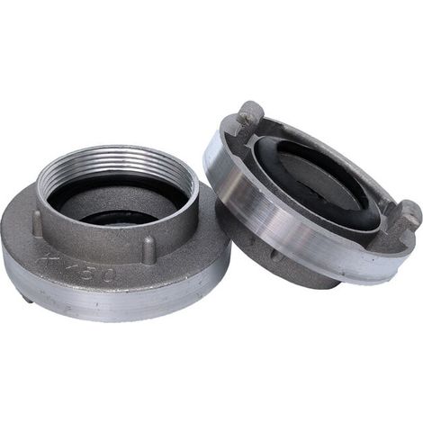 Raccord en 2 pièces, interface encliquetable, pour conduits en tissu industriel et de construction (1/5)