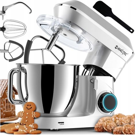 Robot da cucina multifunzione planetario Probot, colore argento, 6,5 l, 2200 W