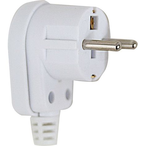 Esperanza winkelstecker mit erdung wei