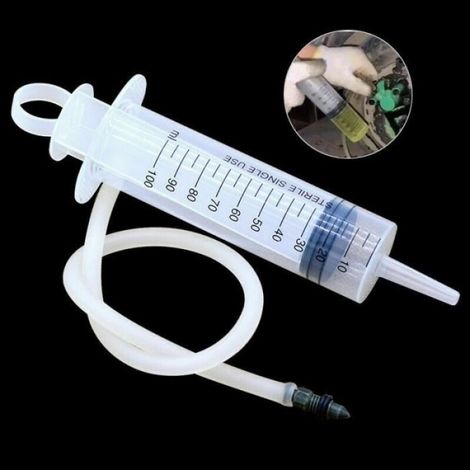 Kit De Purge De Frein - Seringue 100 ml - Pour Moto Scooter Quad - Compatible Freins Et Embrayages - 1 Pièce (1/3)
