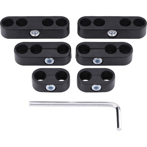 Séparateurs de fils de bougie d'allumage, 7mm 8mm, métiers à tisser pour Chevy Ford et Mopar noir