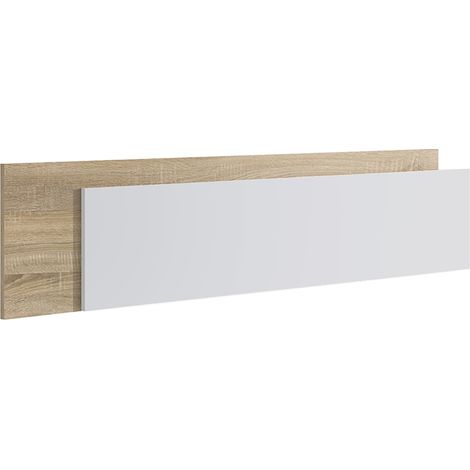 Tête de lit coloris chêne et blanc - Longueur 185 x Hauteur 50 x Profondeur 3 cm (1/3)