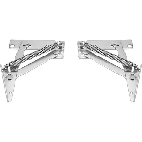 2pcs/Set Acier Résistant Ressort de Levage Charnière pour Porte d'Armoire Placard Garde-Robe (1/5)