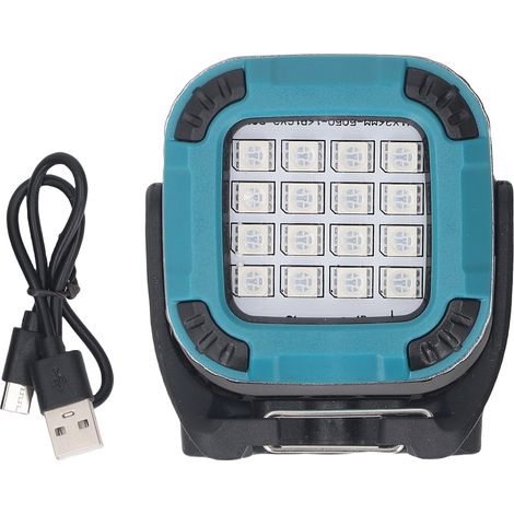 Eosnow Lampe de travail magnétique COB, lampe de camping LED rechargeable par USB – 8 modes de couleur, rotation à 360°, pliable et portable pour l'extérieur, le camping, la réparation automobile, les (1/5)