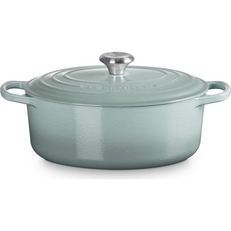 Le Creuset 21178297174430 Cocotte Ovale Evolution 4.7 L Ghisa Vetrificata per Gas Induzione Electric Ceramic colore Sea Salt