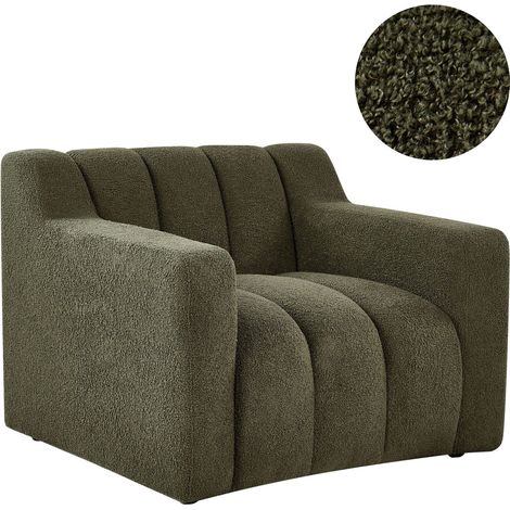 Armchair AGERUP Boucle Dark Green (1/5)