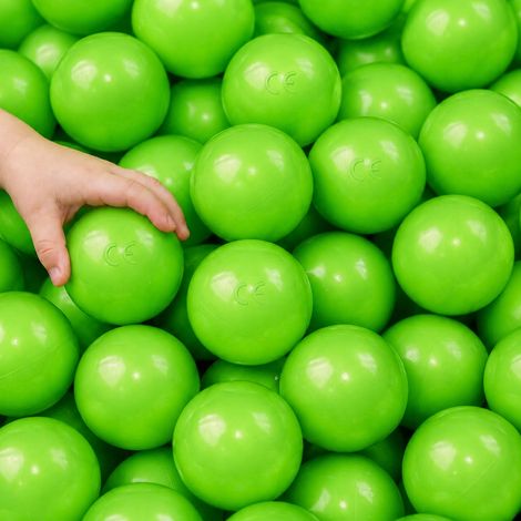 50 Bälle für Bällebad 5,5cm Babybälle Plastikbälle Baby Spielbälle Grün (1/5)