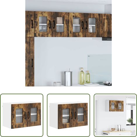 Holzschrank - Küchenschrank Kalmar Geräucherte Eiche 60 x 31 x 40 cm (1/5)