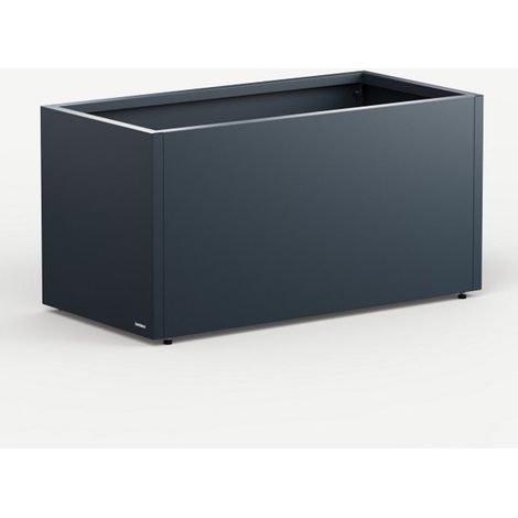 FIORIERA "PLANTER 50" IN METALLO 100X50X50CM ANTRACITE (1/4)