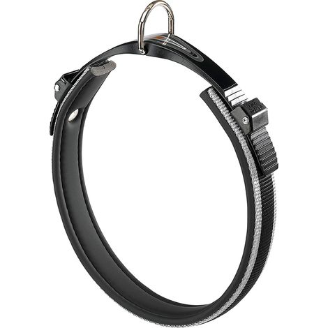Ferplast ERGOCOMFORT C Collier ergonomique avec micro-régulation - différentes tailles et couleurs. Variante C25/51 - Misure: A: 43-51 cm B: 25 mm - Argent (1/5)