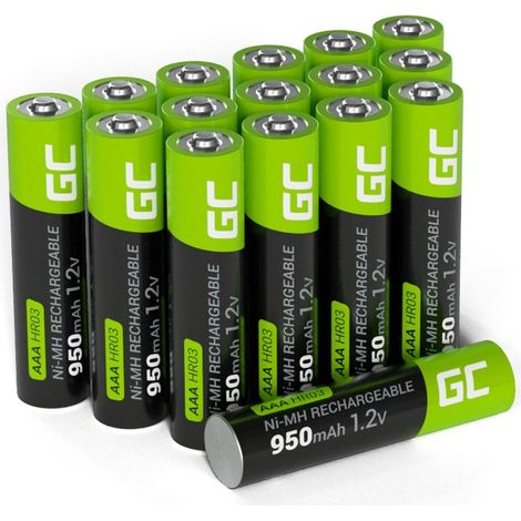 Paquete de baterías recargables Green Cell HR03 de 950 mAh con 4 pilas AAA