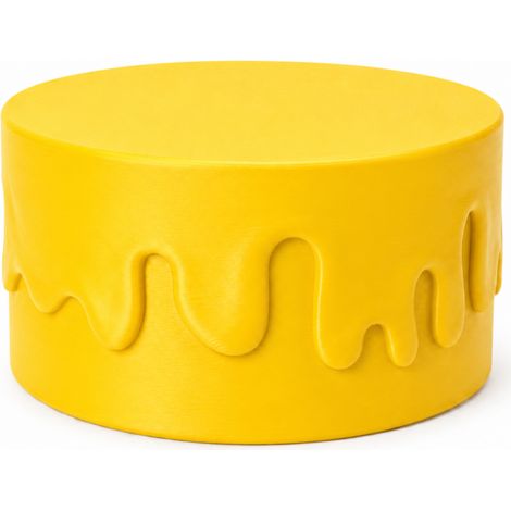 Boîte décorative jaune avec couvercle à visser pour petits objets