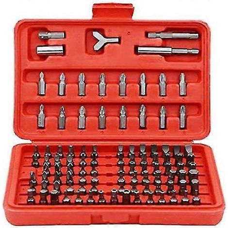 Kit de forets inviolables - Torx, hexagonaux, étoile, tri-aile, clés, acier CR-V, tailles variées, durable, finition lisse (1/5)