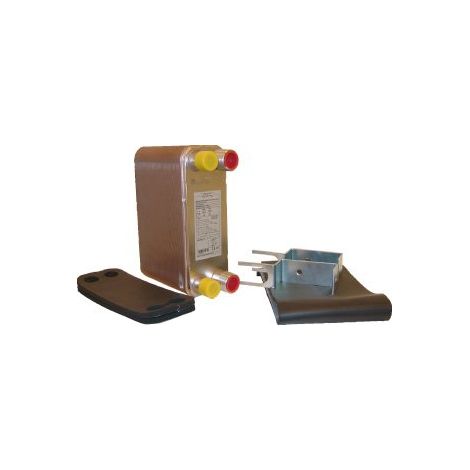 Bosch Accessoires pour pompes à chaleur à saumure PWÜ 25 Échangeur de chaleur à plaques, 7719002798