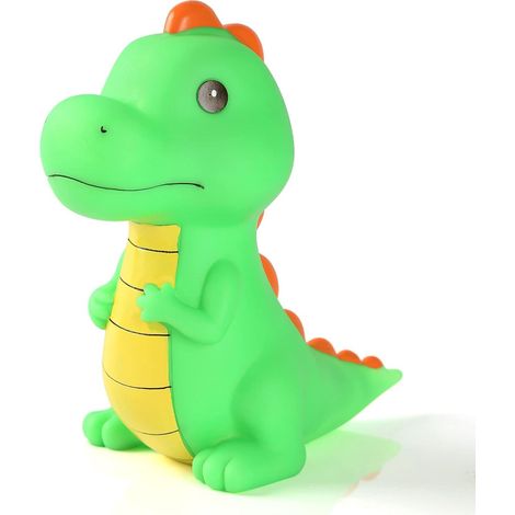 Tirelire Dinosaure Vert Clair, Coffre à Monnaie Tyrannosaure Incassable, Première Épargne pour Enfants, Cadeau Idéal Noël Anniversaire Garçon Fille Déco Maison (1/5)