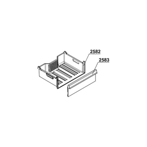 Facade bac du haut 150mm Refrigerateur, congelateur 4638250500 BEKO