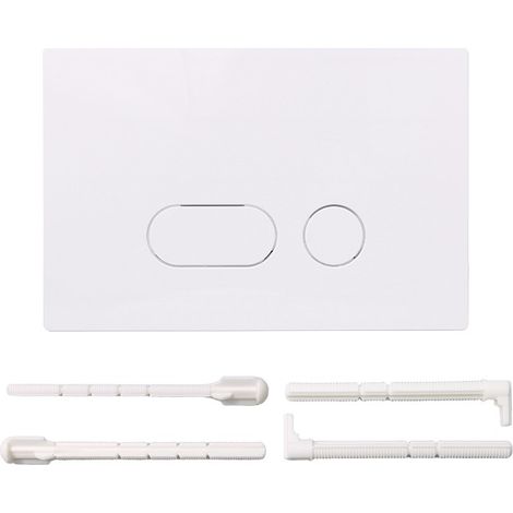 Plaque De Commande Wc,Plaque De Déclenchement,Double Déchargement,Avec Jeu De Tiges D'Échappement,Cadre De Fixation,Plaque D'Actionneur Compatible Avec Geberit Sigma 01,20,30,50,Up 320,300-Or mat (1/5)