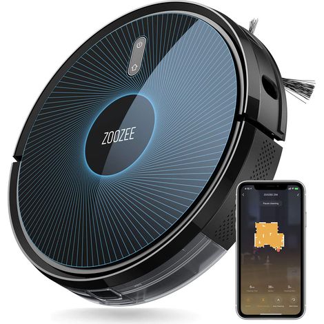 Robot aspirateur et Balai 2-en-1 Batterie 5200mAh Aspiration 3000Pa Max Chargement Automatique (1/5)