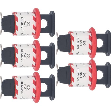 5 Cadenas de Sécurité pour Disjoncteur Miniature - Équipement Industriel Électrique (1/5)