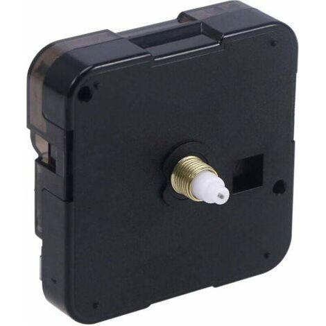 Mécanisme d'horloge murale quartz – Remplacement facile – Compatible horloges 3D sans cadre – Taille 5,5 x 5,5 x 1,6 cm – Alimenté par 1 pile AA