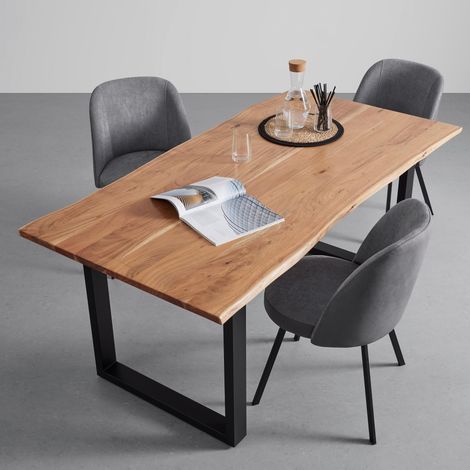 Mömax Esstisch Malmo in Holz Akazie massiv ca. 180x90 cm (1/5)