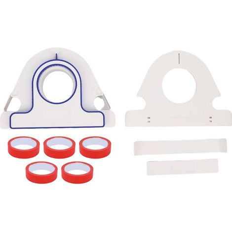 Applicateur de ruban de peinture de masquage 6 pièces et ensemble Portable ergonomique rouge de 25mm de largeur pour sol mural (1/5)