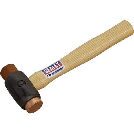 Sealey Premier Copper/Rawhide Faced Hammer with Hickory Shaft 1.5lb CRF15 (1/2)