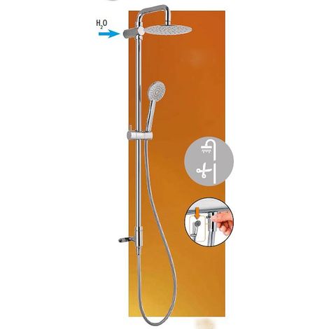 SCELTO DA DESIVERO Colonna doccia con presa acqua superiore con soffione tondo codice prod: DSV17134