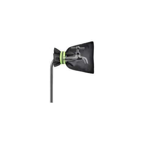 1 Pièces Housse de Robinet pour L'extérieur, Couvercle Antigel pour Robinet, Housse de Robinets de Jardin Imperméable pour la Protection Robinets Gel en Hiver (Noir) (1/5)