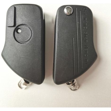 Guscio universale per chiave telecomando, senza pulsanti, con vano per chip, compatibile con diversi tipi di chiavi grezze. (1/4)