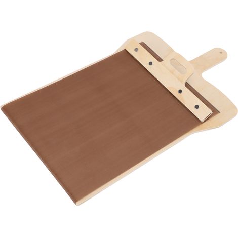 Pizzaschieber, antihaftbeschichtet, vielseitig einsetzbar, aus Holz, für den privaten Gebrauch, große Größe (1/5)