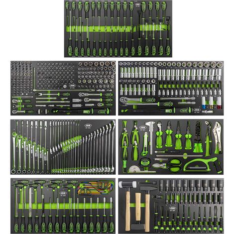 JBM54689 Set mit 7 EVA Carbon Modulen für Werkzeugwagen