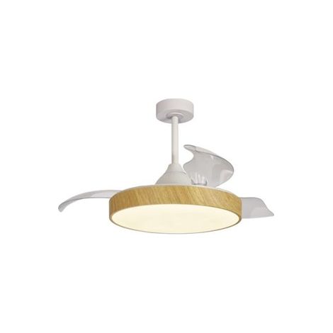 Mantra Ventilador de techo LED ALASKA Mini 45W madera 2700K-5000K 2500 Lm (1/3)