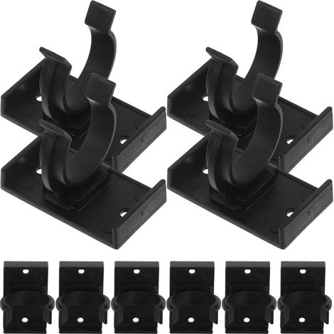 Clips de plinthe cuisine en plastique noir, 10 pièces (1/5)