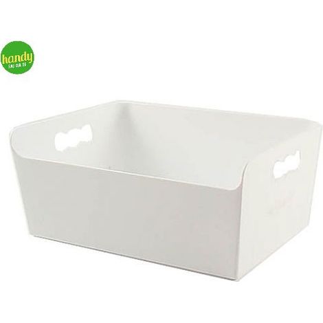 Contenitore tibox Veca in plastica 24 cm colore bianco