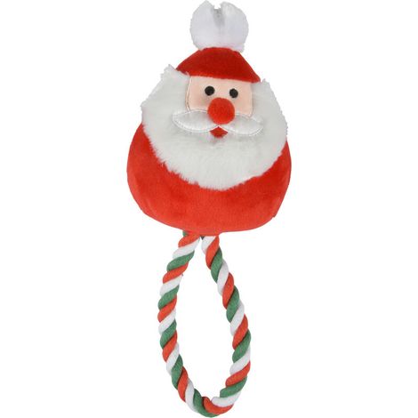 Peluches de Père Noël et laisses pour chiens (1/3)