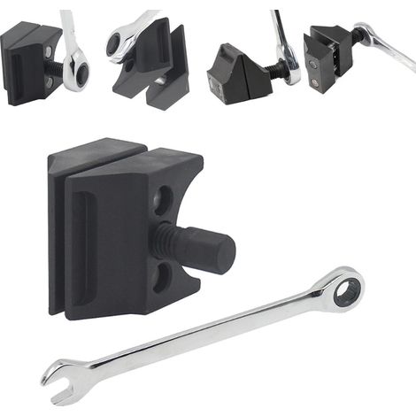 Car Suspension Split Hub Steering Knuckle Spreader, Suspension Strut Spreader Tool, Universal Suspension Strut Split Hub Steering Knuckle Spreader for Most Vehicle Brand and Model(1,With Wrench) (1/5)