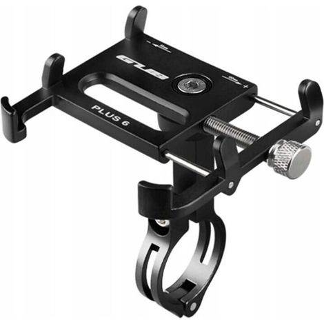 Support Téléphone Portable - Alliage D'aluminium 6061 - Rotation 360° - Pour Guidon Ø22,2 / 25,4 / 31,8 mm - Compatible Smartphones 3,5 À 7 Pouces - 1 Pièce (1/5)