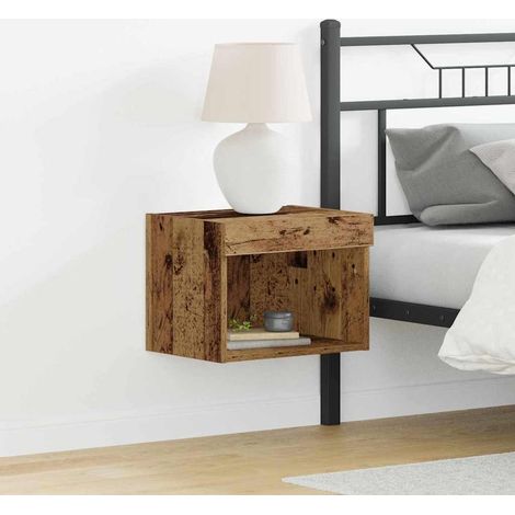Ensemble meuble TV avec LED-Banc TV-Meuble Télé Bois ancien 40 x 30 x 30 cm (1/5)