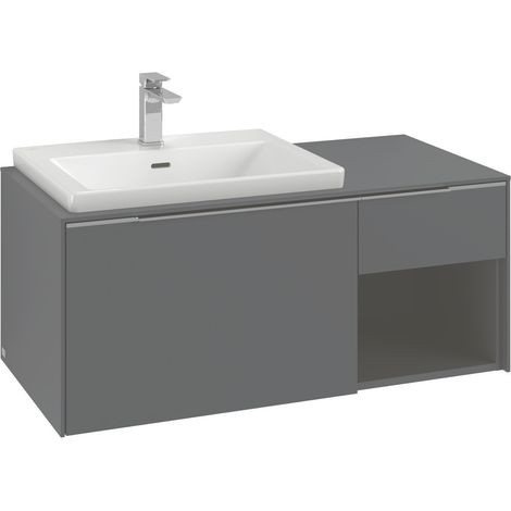 Villeroy & Boch Subway 3.0 armoire sous lavabo, 2 tiroirs, (1/2)