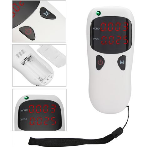 Détecteur portable de formaldéhyde, testeur de qualité de l'air intérieur, compteur HCHO, moniteur de COVT (1/5)