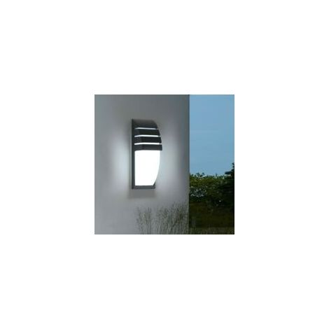GOECO Außenwandleuchte LED Wandlampe Kaltweiß 6000K Wasserdicht IP65 Für Eingang Korridor Hof Garten Terrasse Balkon Garage Schwarz - Crezuo