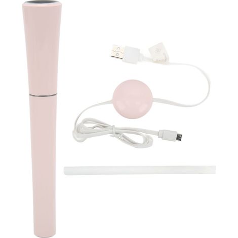 Tragbarer rosa Luftbefeuchter mit abnehmbarem, robustem Design und USB-Anschluss für den Gebrauch zu Hause oder im Büro. (1/5)