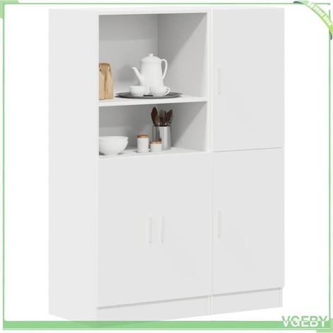 Ensemble d'armoires de cuisine - FAF7291712441301 - blanc - bois d'ingénierie - 95 x 41,5 x 131,5 cm (1/5)