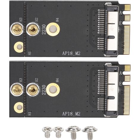 2-teiliger Adapter für BCM94360CS2/BCM943602CS WLAN-Netzwerkkarte, kompatibel mit OS X zu NGFF-Schnittstelle (1/5)