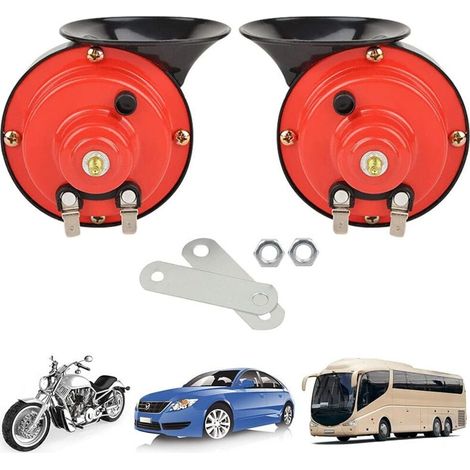 Klaxon de camion 12V 110dB – Son puissant et clair – Étanche et durable – Installation facile – Compatible avec tous véhicules (1/4)